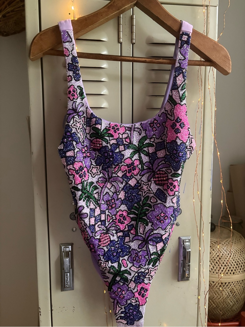 Oceanus Fia Hand-Beaded One Piece Swimsuit NWOT - Picture 5 of 16